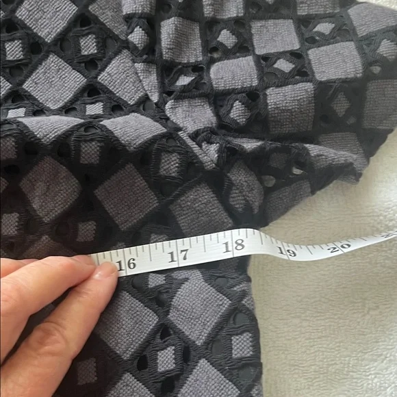 Banana Republic Cobalt Blue/Black Geometric Design Dress Size12. - Picture 7 of 10